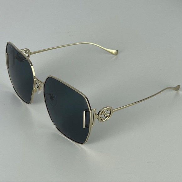 NEW GUCCI AUTHENTIC DESIGNER SQUARE SUNGLASSES - Picture 2 of 12